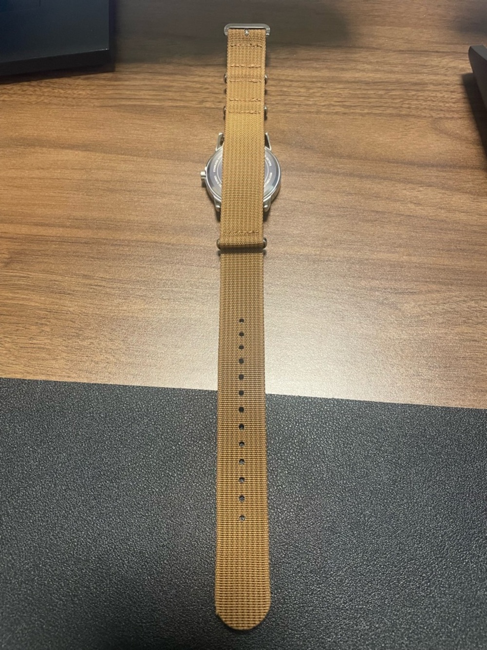 Timex Easy Reader Watch with Tan Nylon Strap - Picture 8 of 9